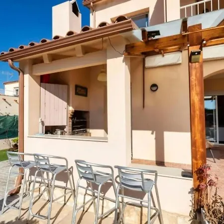 Villa En 8 Con Piscina Privada Y Aire Acondicionado - Hisp-217-215 L'Ametlla de Mar